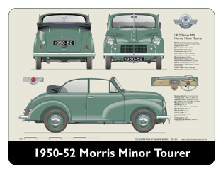 Morris Minor Tourer Series MM 1950-52 Mouse Mat